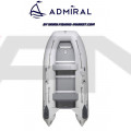 ADMIRAL - Надуваема моторна лодка с алуминиево дъно и надуваем кил AM-320 Classic AL - светло сива