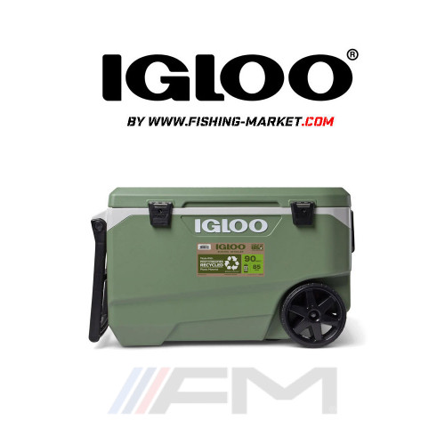 IGLOO Хладилна кутия ECOCOOL Latitude 90 Qt Roller Cooler MaxCold