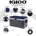 IGLOO Хладилна кутия MaxCold Latitude 70 Qt Cooler