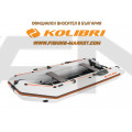 KOLIBRI - Надуваема моторна лодка с алуминиево дъно и надуваем кил KM-360D ALF Profi - светло сив