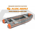 KOLIBRI - Надуваема моторна лодка с твърдо дъно и надуваем кил KM-360DSL PFS - светло сив