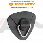 KOLIBRI - Буксир с метален ринг за надуваема лодка - черен 
