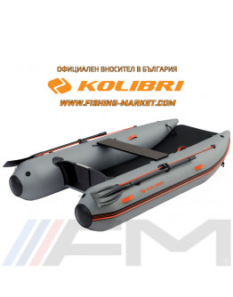 KOLIBRI - Надуваем моторен катамаран с надуваемо твърдо дъно AirCat Promo - 3.00 m - тъмно сив