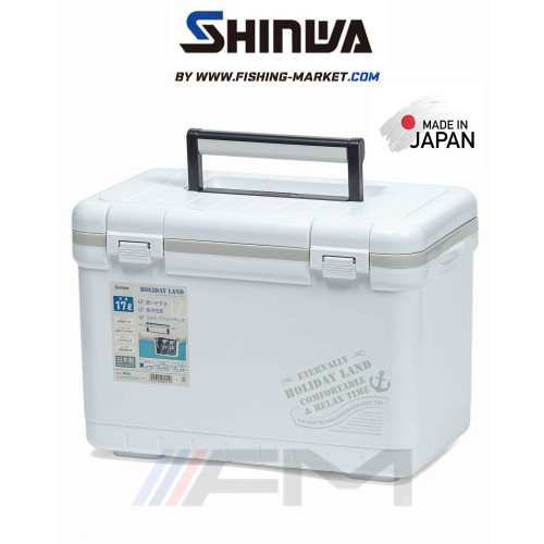 SHINWA Хладилна кутия Holiday Land Cooler - 17 Lt - бяла